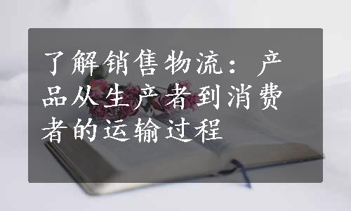 了解销售物流：产品从生产者到消费者的运输过程