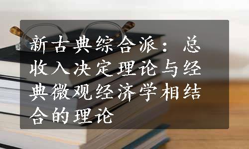 新古典综合派：总收入决定理论与经典微观经济学相结合的理论