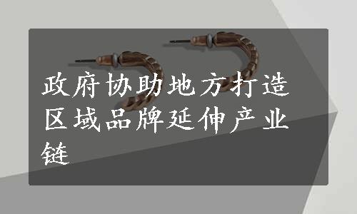 政府协助地方打造区域品牌延伸产业链