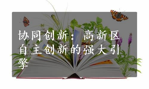 协同创新：高新区自主创新的强大引擎