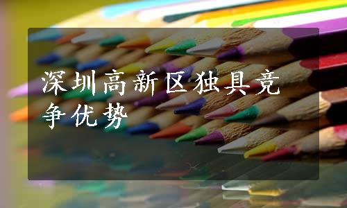 深圳高新区独具竞争优势