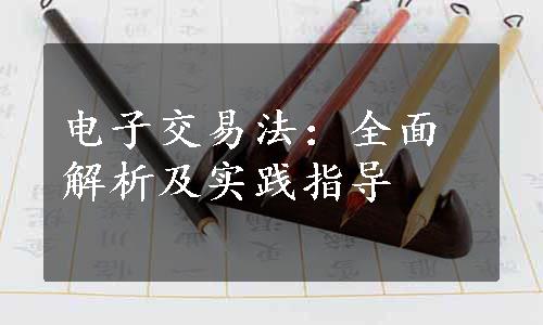 电子交易法：全面解析及实践指导