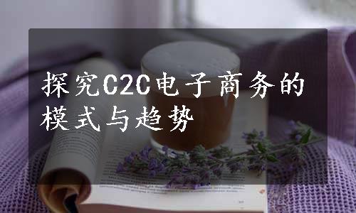 探究C2C电子商务的模式与趋势