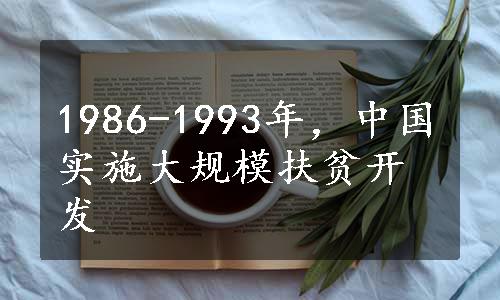 1986-1993年，中国实施大规模扶贫开发