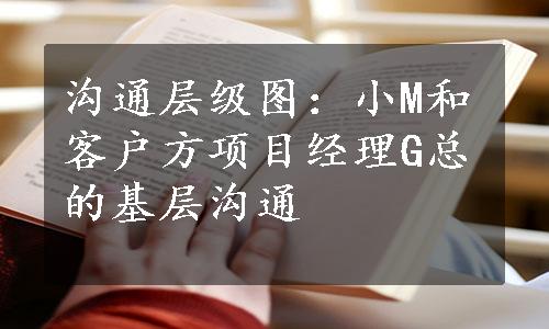 沟通层级图：小M和客户方项目经理G总的基层沟通