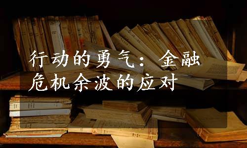 行动的勇气：金融危机余波的应对