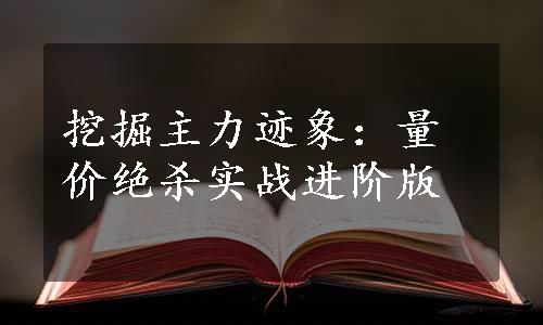 挖掘主力迹象：量价绝杀实战进阶版