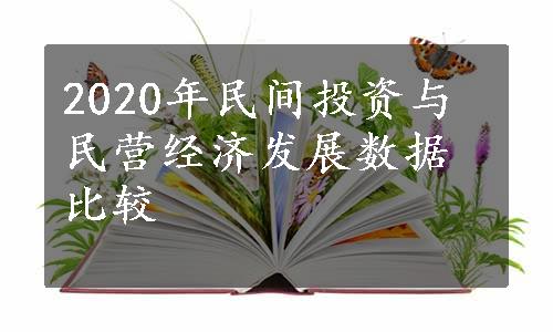 2020年民间投资与民营经济发展数据比较