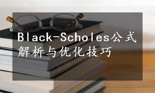 Black-Scholes公式解析与优化技巧