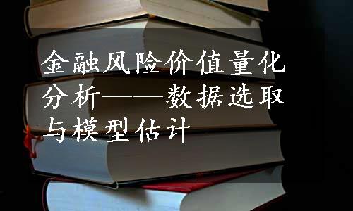 金融风险价值量化分析——数据选取与模型估计