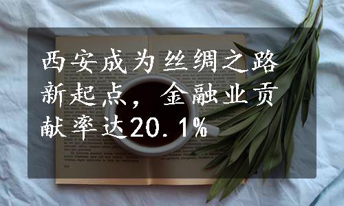 西安成为丝绸之路新起点，金融业贡献率达20.1%