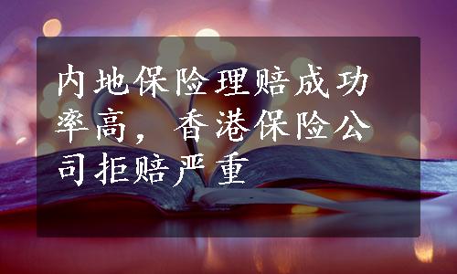 内地保险理赔成功率高，香港保险公司拒赔严重