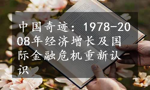 中国奇迹：1978-2008年经济增长及国际金融危机重新认识