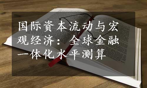 国际资本流动与宏观经济：全球金融一体化水平测算