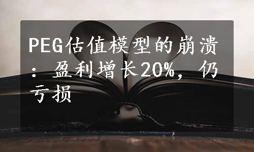 PEG估值模型的崩溃：盈利增长20%，仍亏损