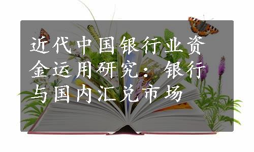 近代中国银行业资金运用研究：银行与国内汇兑市场