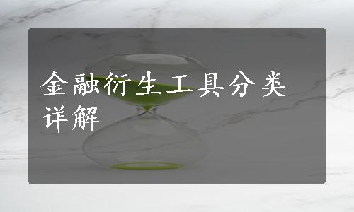 金融衍生工具分类详解