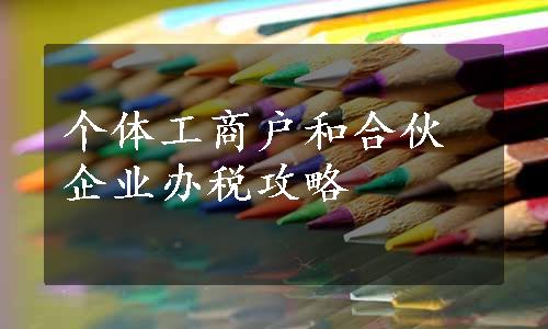 个体工商户和合伙企业办税攻略