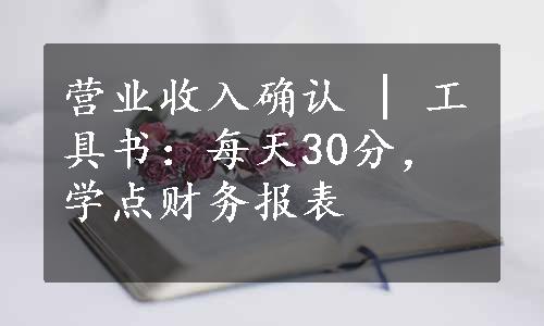 营业收入确认 | 工具书：每天30分，学点财务报表