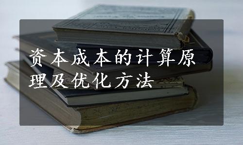 资本成本的计算原理及优化方法