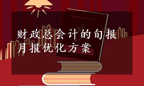 财政总会计的旬报月报优化方案