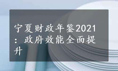 宁夏财政年鉴2021：政府效能全面提升