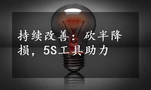 持续改善：砍半降损，5S工具助力