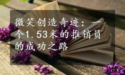 微笑创造奇迹：一个1.53米的推销员的成功之路