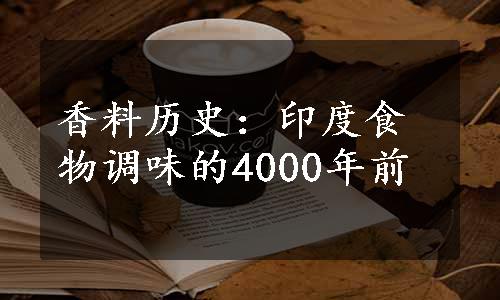 香料历史：印度食物调味的4000年前