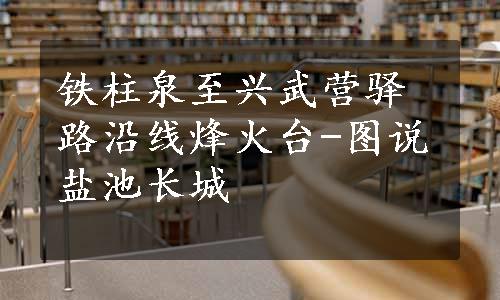 铁柱泉至兴武营驿路沿线烽火台-图说盐池长城