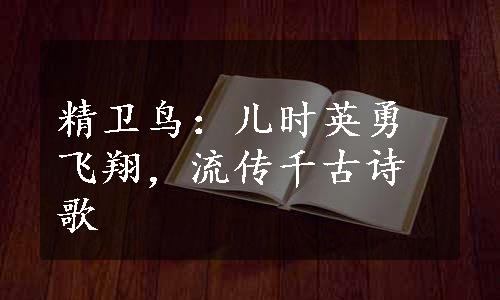 精卫鸟：儿时英勇飞翔，流传千古诗歌