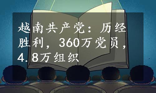 越南共产党：历经胜利，360万党员，4.8万组织