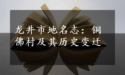 龙井市地名志：铜佛村及其历史变迁