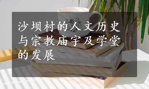 沙坝村的人文历史与宗教庙宇及学堂的发展