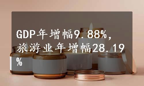 GDP年增幅9.88%，旅游业年增幅28.19%