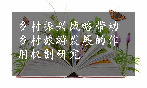 乡村振兴战略带动乡村旅游发展的作用机制研究