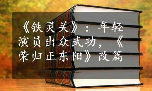 《铁灵关》：年轻演员出众武功，《荣归正东阳》改篇