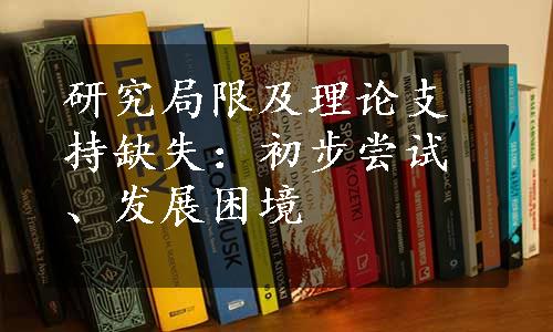 研究局限及理论支持缺失：初步尝试、发展困境