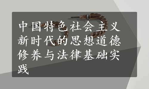 中国特色社会主义新时代的思想道德修养与法律基础实践