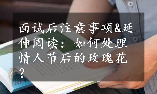 面试后注意事项&延伸阅读：如何处理情人节后的玫瑰花？