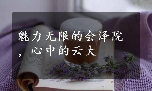 魅力无限的会泽院，心中的云大