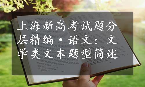上海新高考试题分层精编·语文：文学类文本题型简述