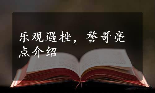 乐观遇挫，誉哥亮点介绍