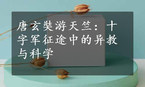 唐玄奘游天竺：十字军征途中的异教与科学