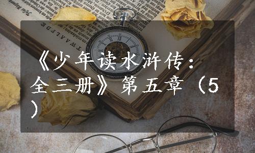 《少年读水浒传：全三册》第五章（5）