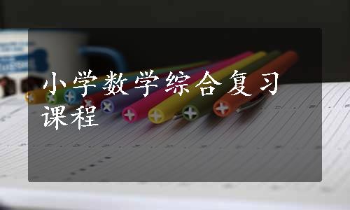 小学数学综合复习课程