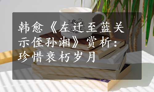 韩愈《左迁至蓝关示侄孙湘》赏析：珍惜衰朽岁月