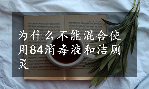 为什么不能混合使用84消毒液和洁厕灵