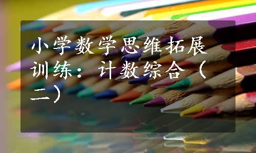 小学数学思维拓展训练：计数综合（二）