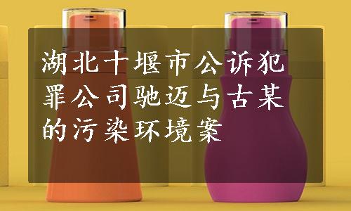 湖北十堰市公诉犯罪公司驰迈与古某的污染环境案